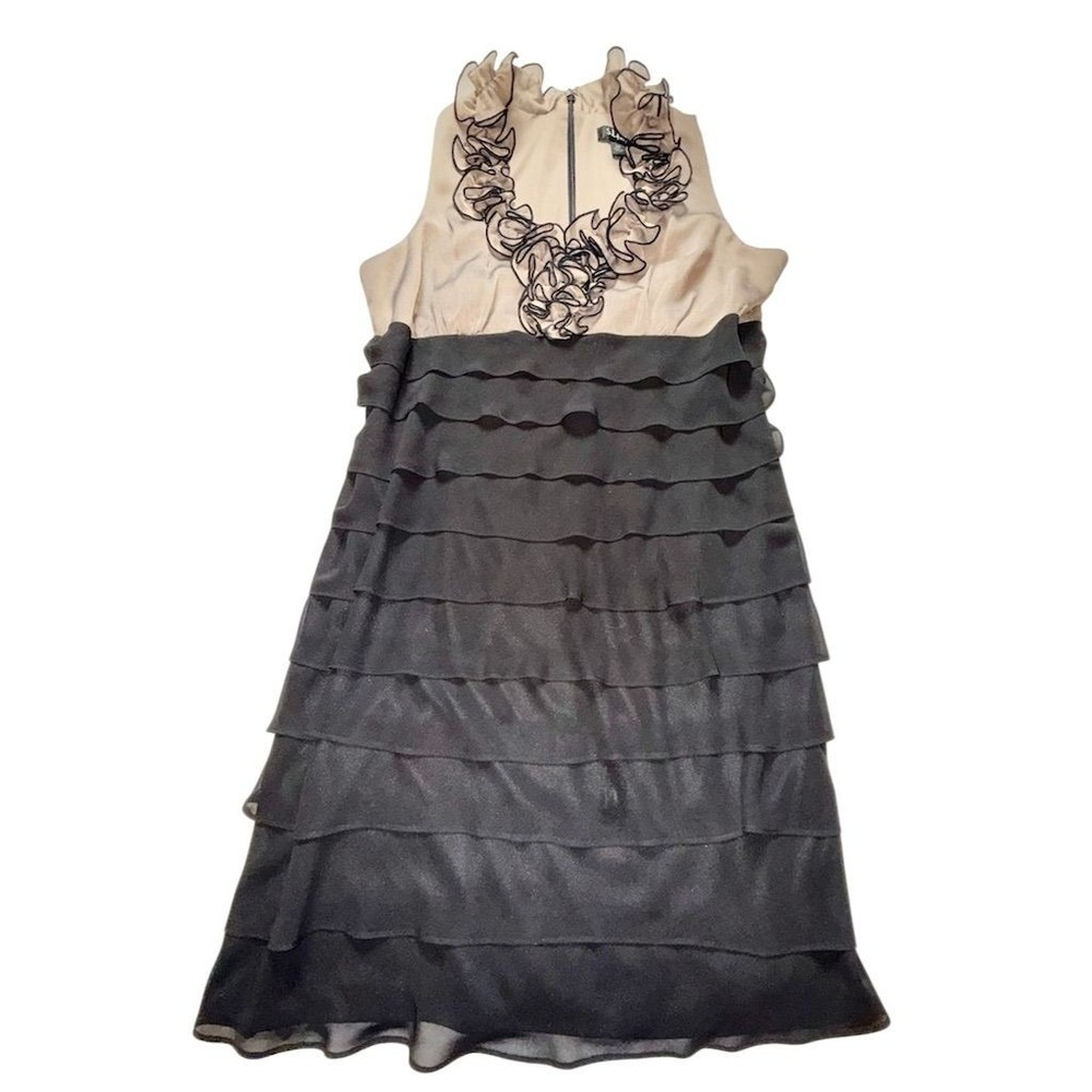 Tiered Ruffle Dress 12P‎ women's steampunk office siren SL Fashions bodycon Corp